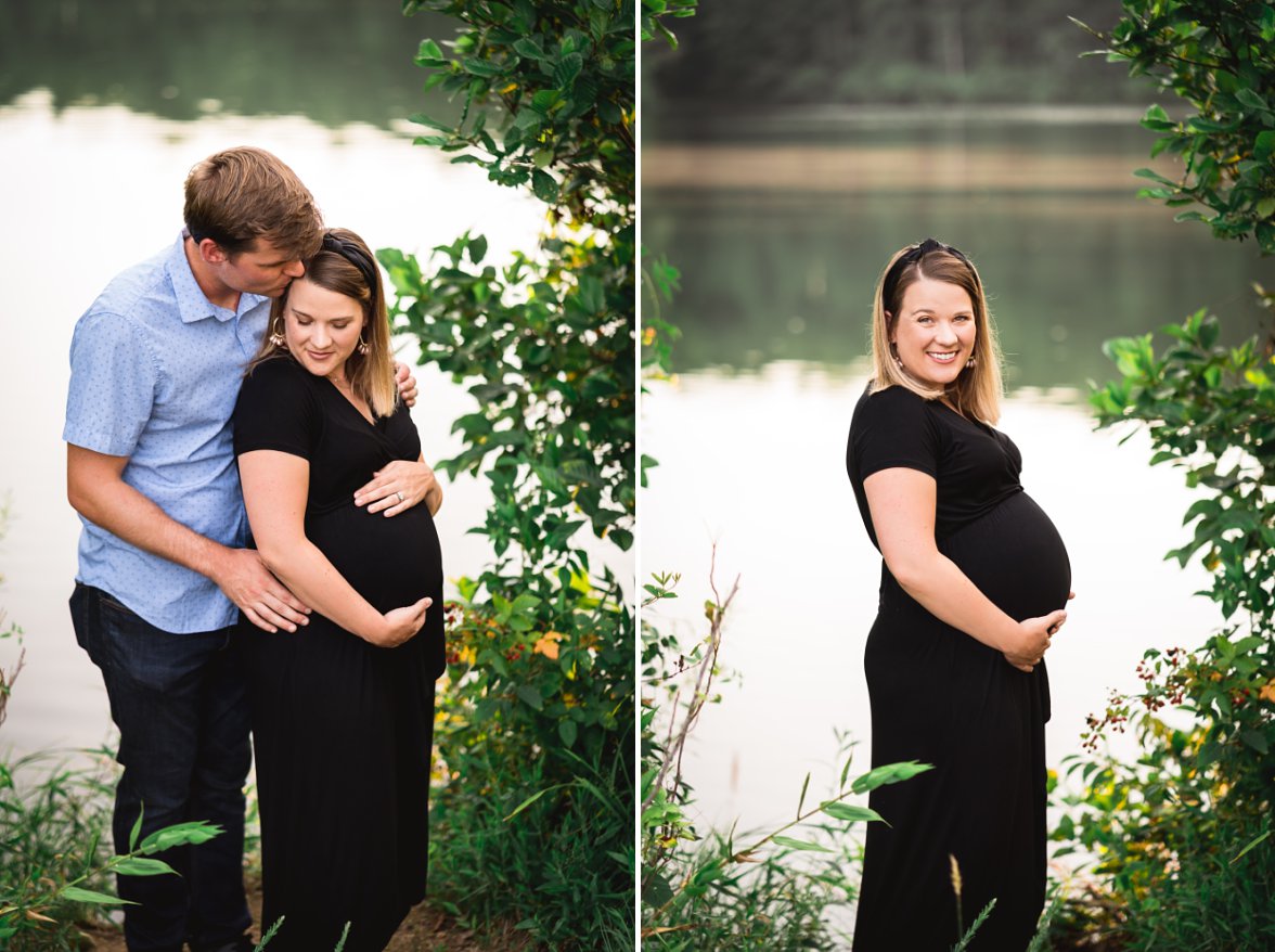 Husband and wife expecting baby | Charlottesville Maternity Photographer