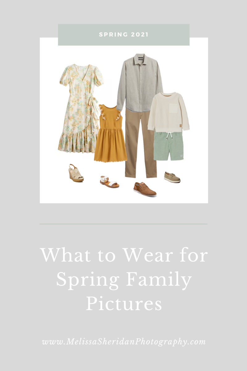 What to Wear Spring Family Pictures Melissa Sheridan