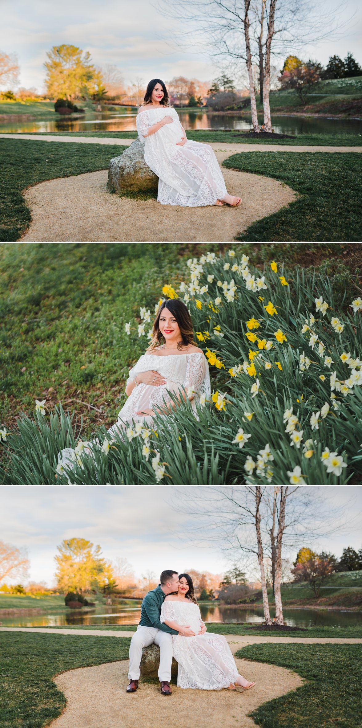 maternity session a flower field | maternity photography dayton ohio