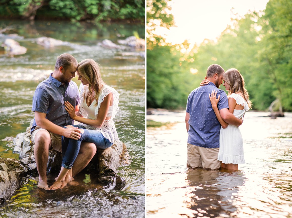 romantic river engagement photos | Engagement Photographer Montgomery Alabama