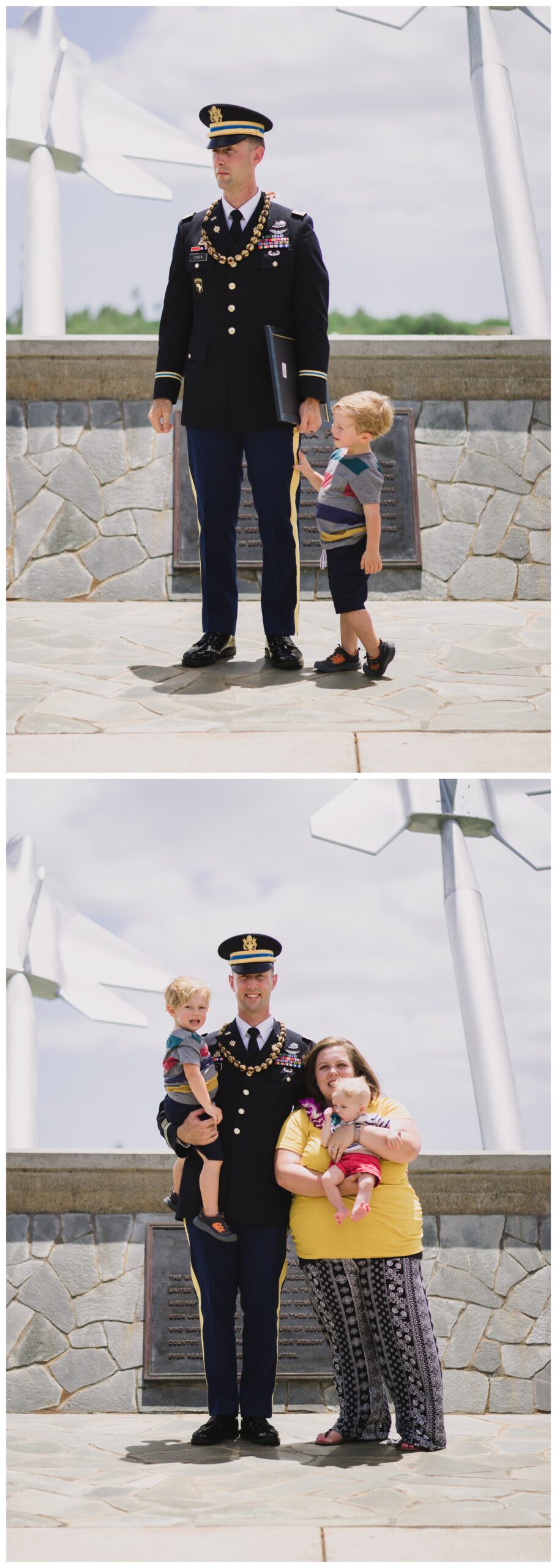 Army Family at promotion ceremony | Melissa Sheridan Photography | Northern Virginia Military Photographer