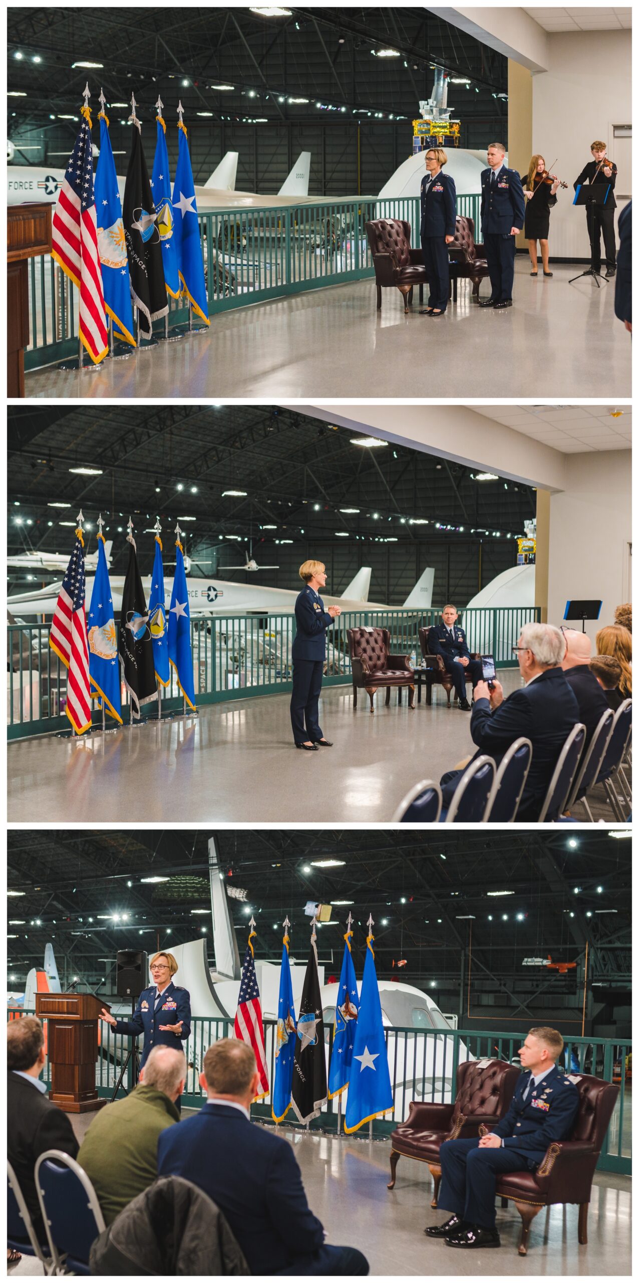 Military Promotion ceremony at U.S. Air Force Museum | Military Promotion Ceremony Photography