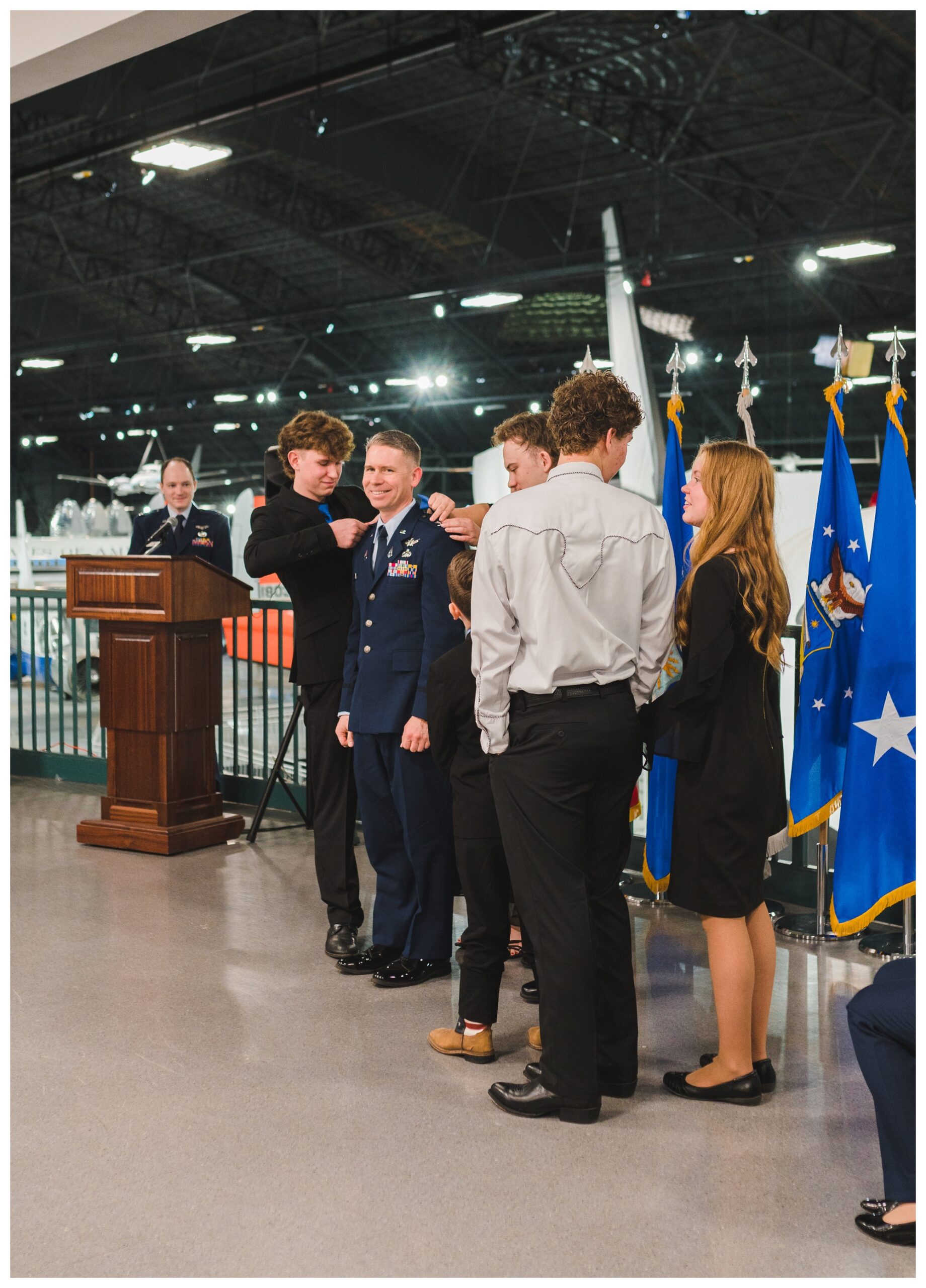 Man being pinned at military promotion ceremony | Melissa Sheridan Photography