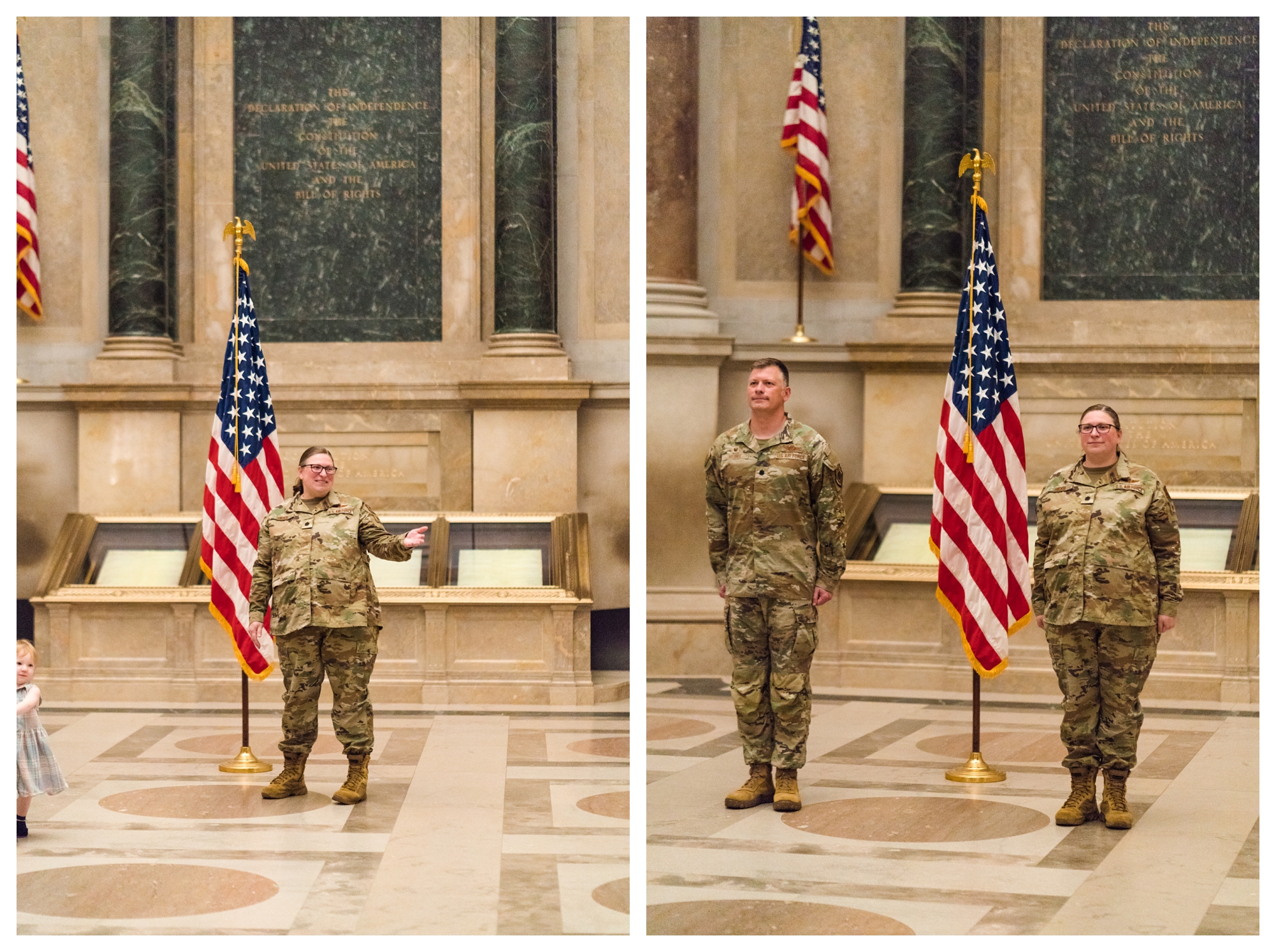 Air Force members at National Archives Museum | Melissa Sheridan Photography