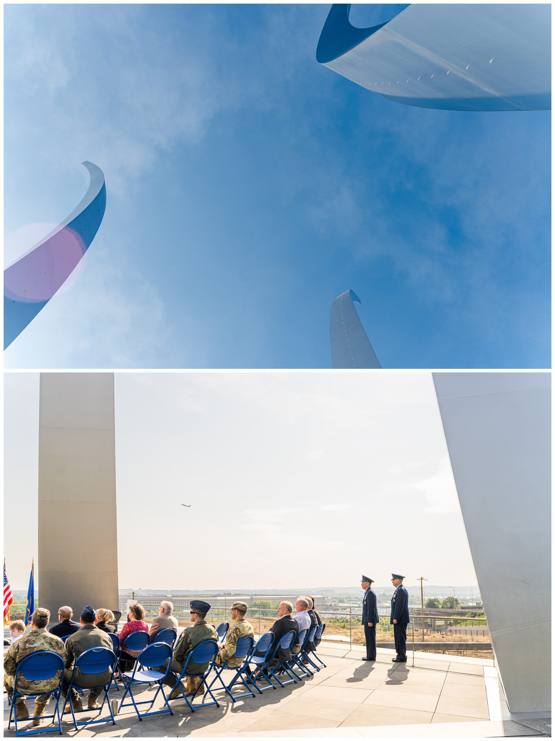 Promotion Ceremony at the Air Force Memorial, Washington, D.C. 