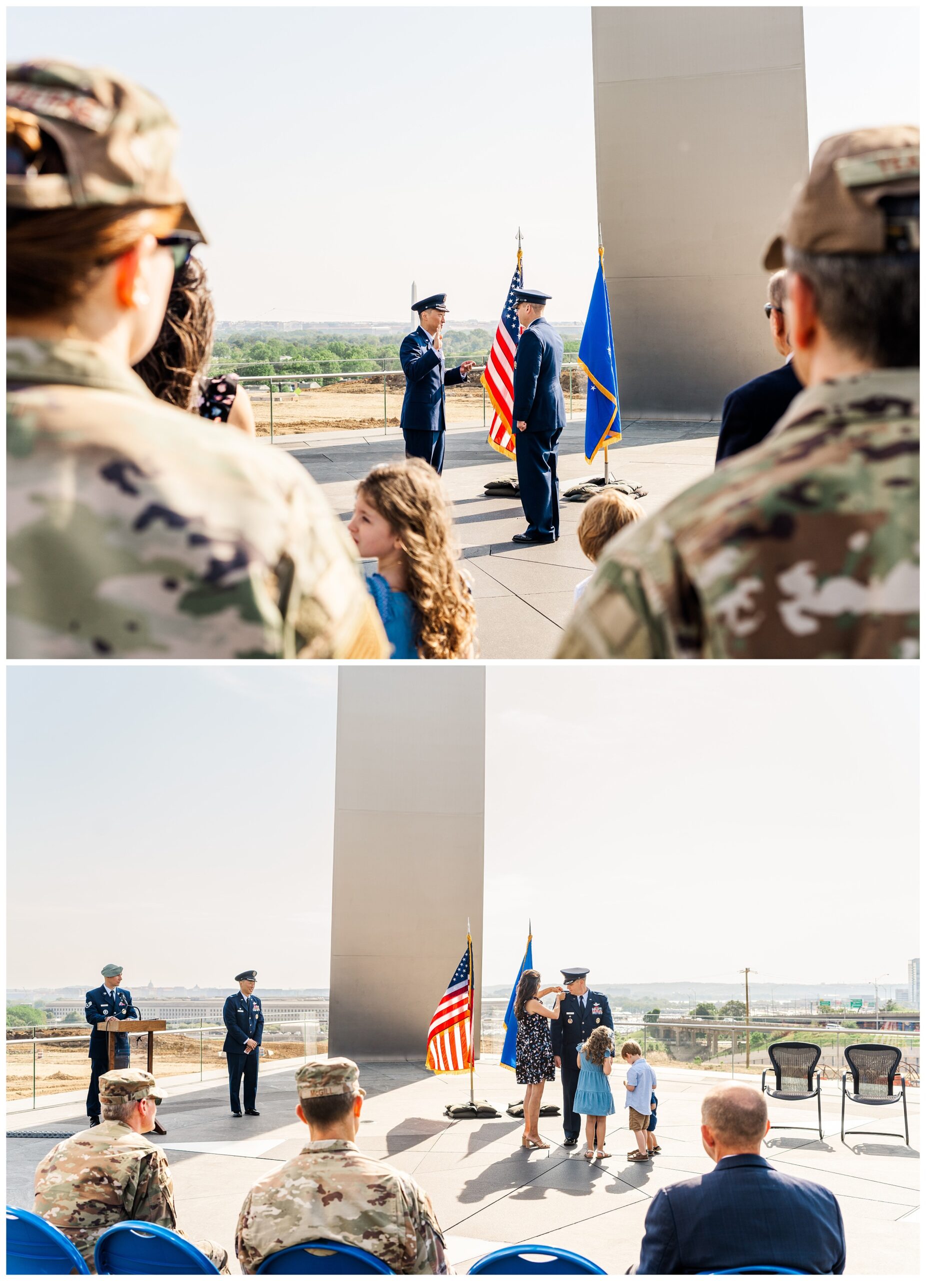 Promotion Ceremony at the Air Force Memorial, Washington, D.C. 