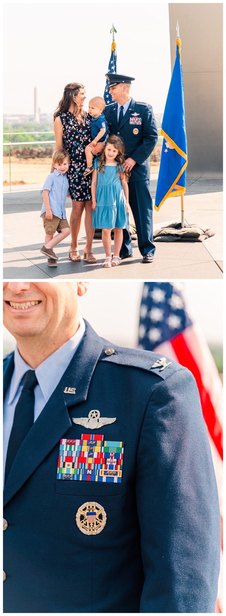 Promotion Ceremony at the Air Force Memorial, Washington, D.C. 