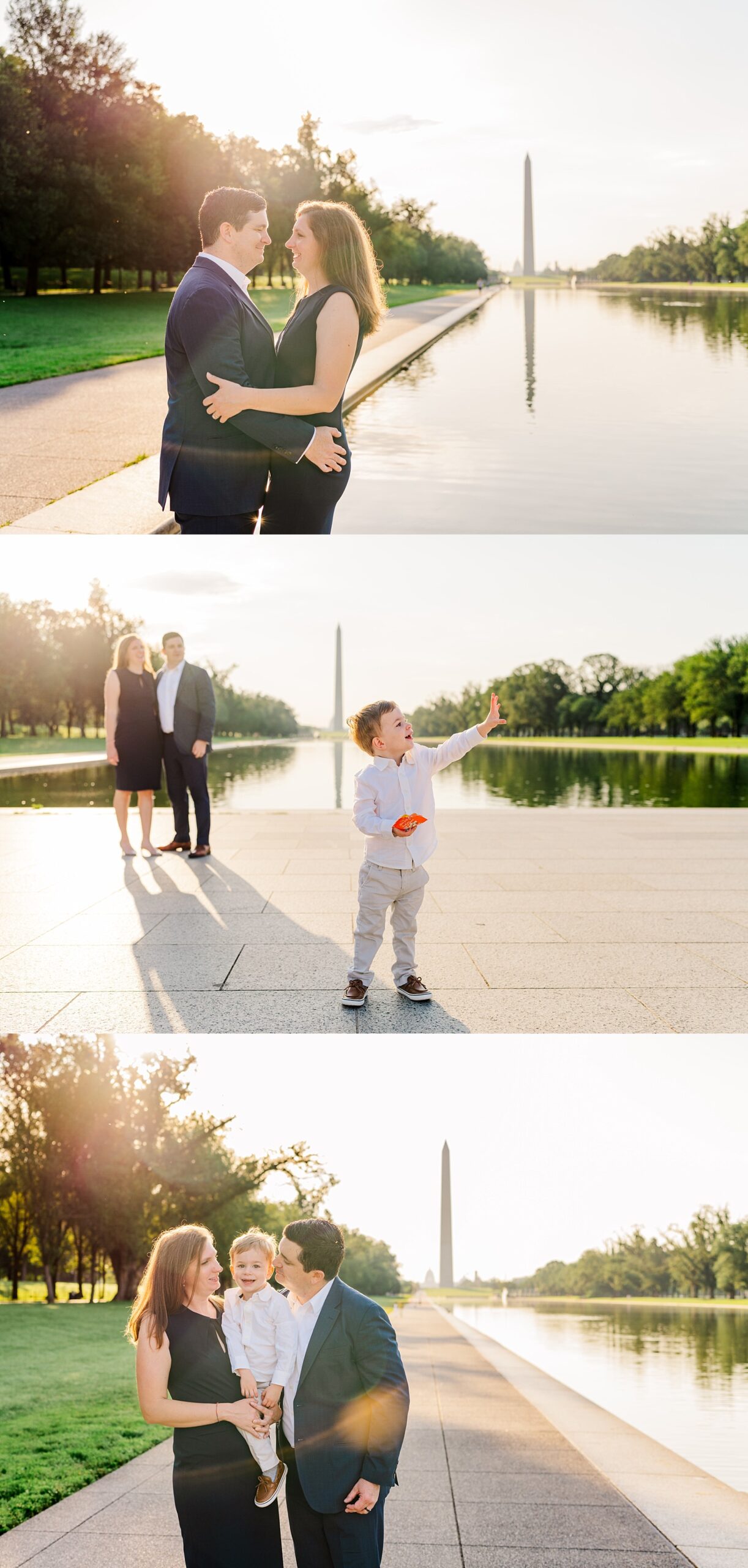 family photos in Washington, D.C. at sunrise | Melissa Sheridan, Northern Virginia & DC Family Photographer