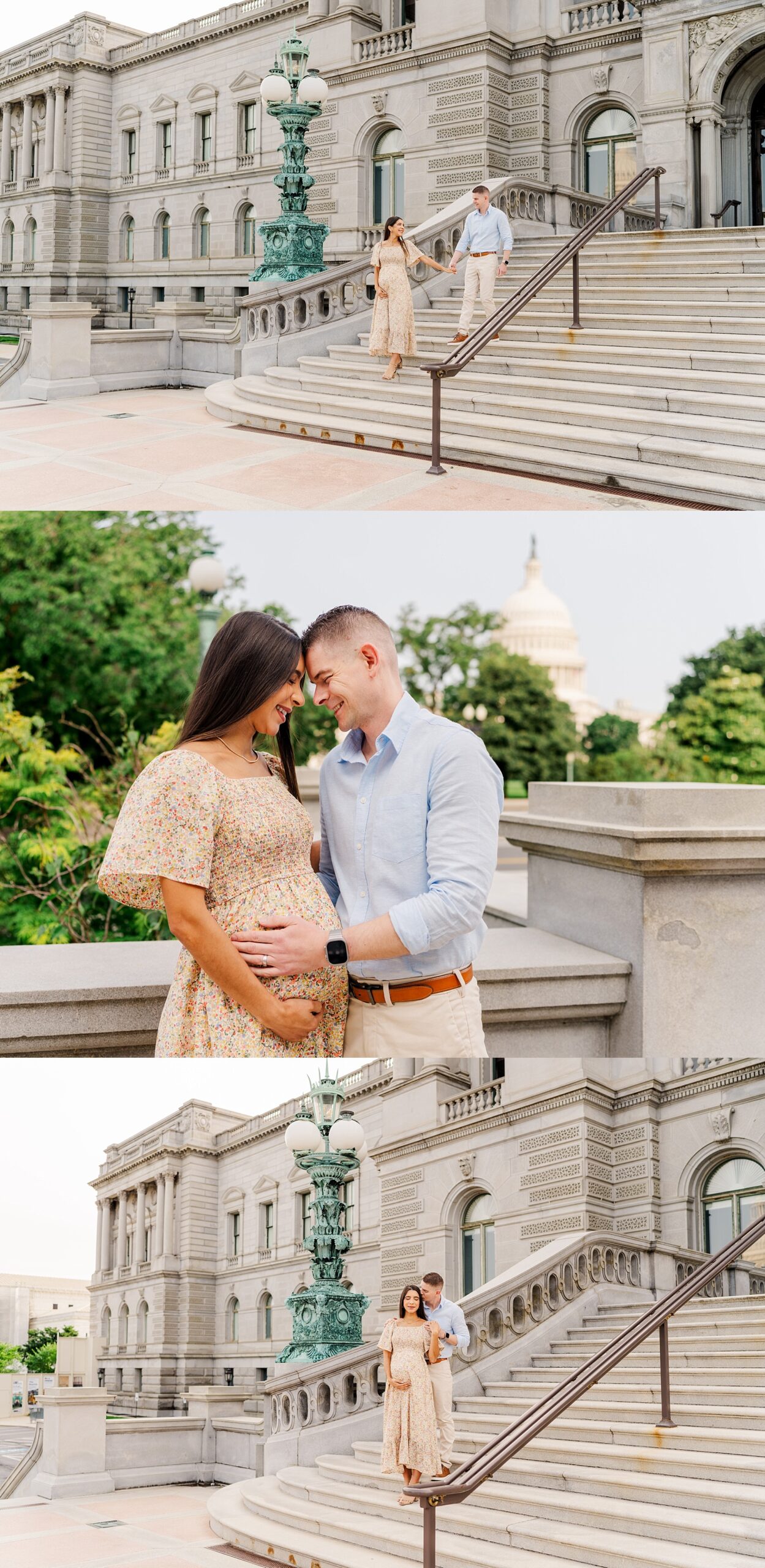 Library of Congress and U.S. Capitol Maternity Session | Melissa Sheridan Photography