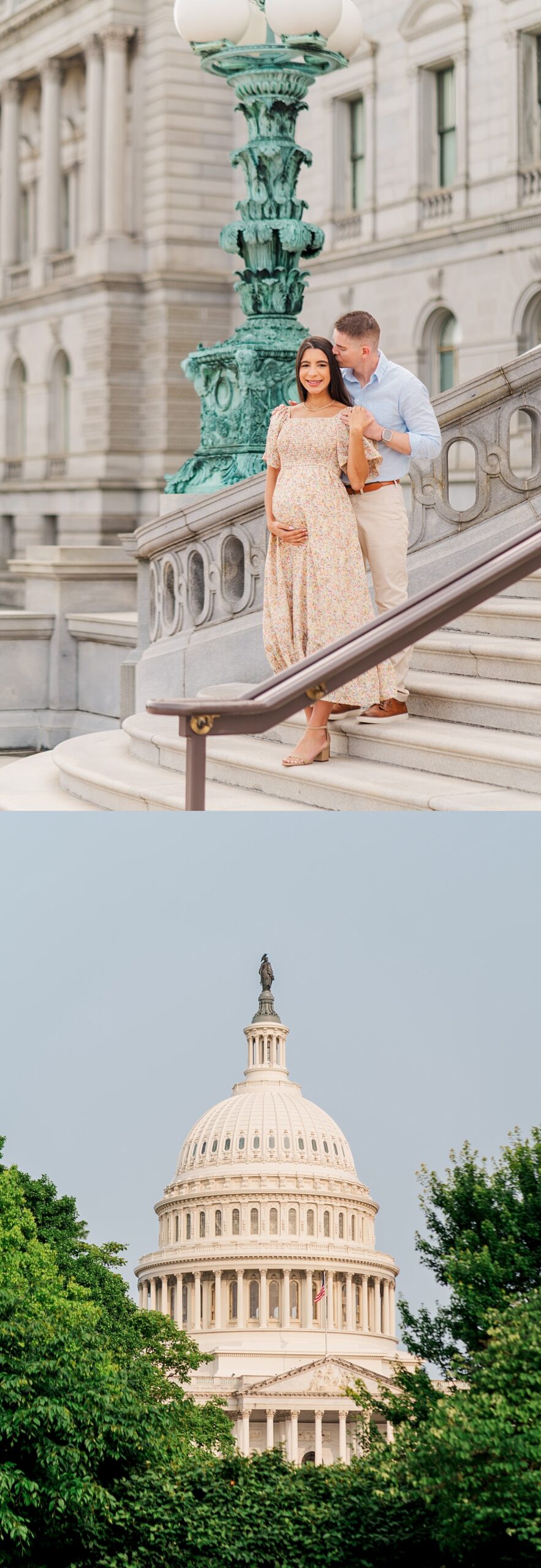 Maternity photos near the U.S. Capitol Building, Washington, D.C. | Melissa Sheridan Photography