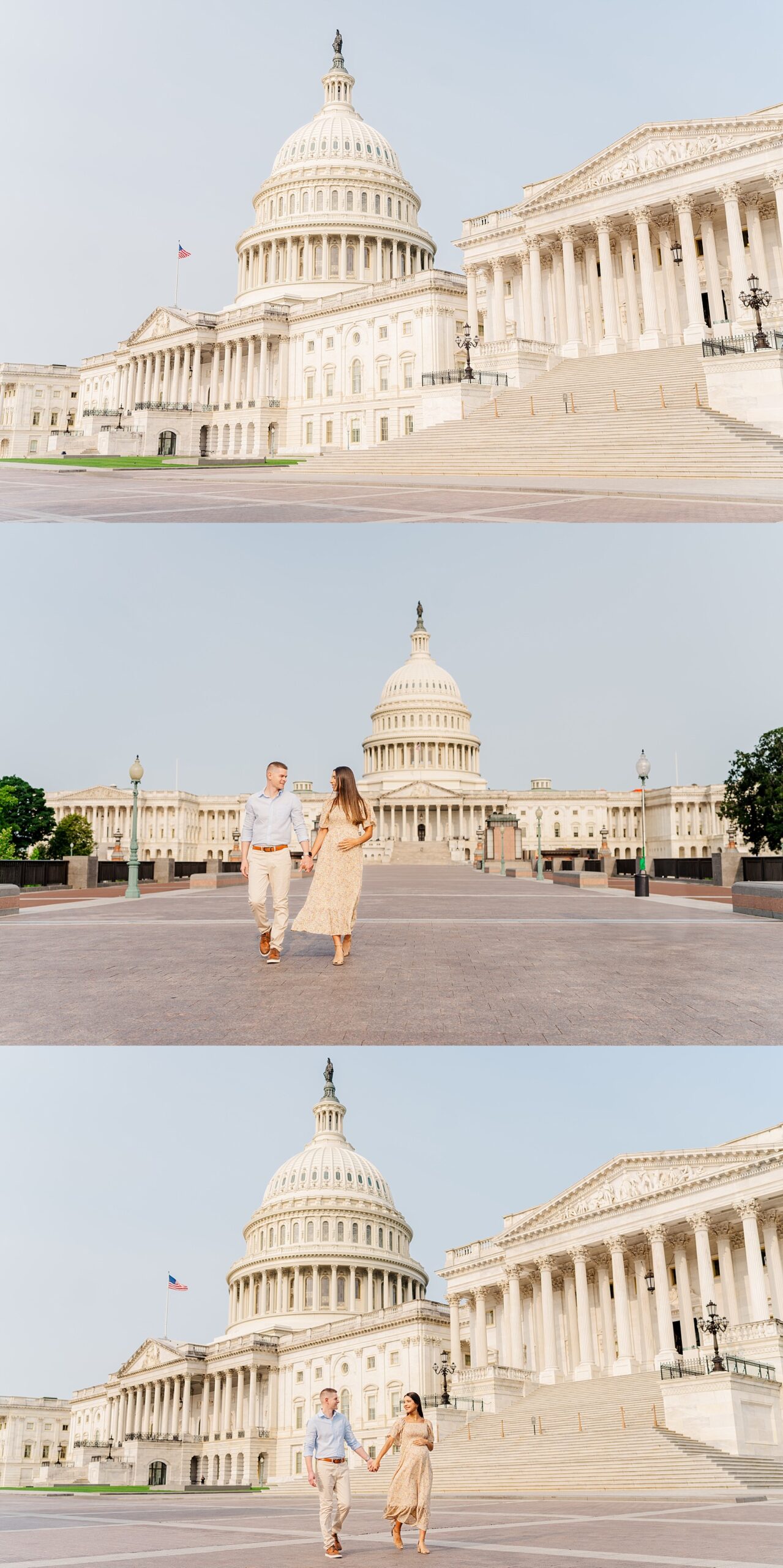 relaxed maternity session at the Capitol Building, Washington, D.C. | Melissa Sheridan Photography