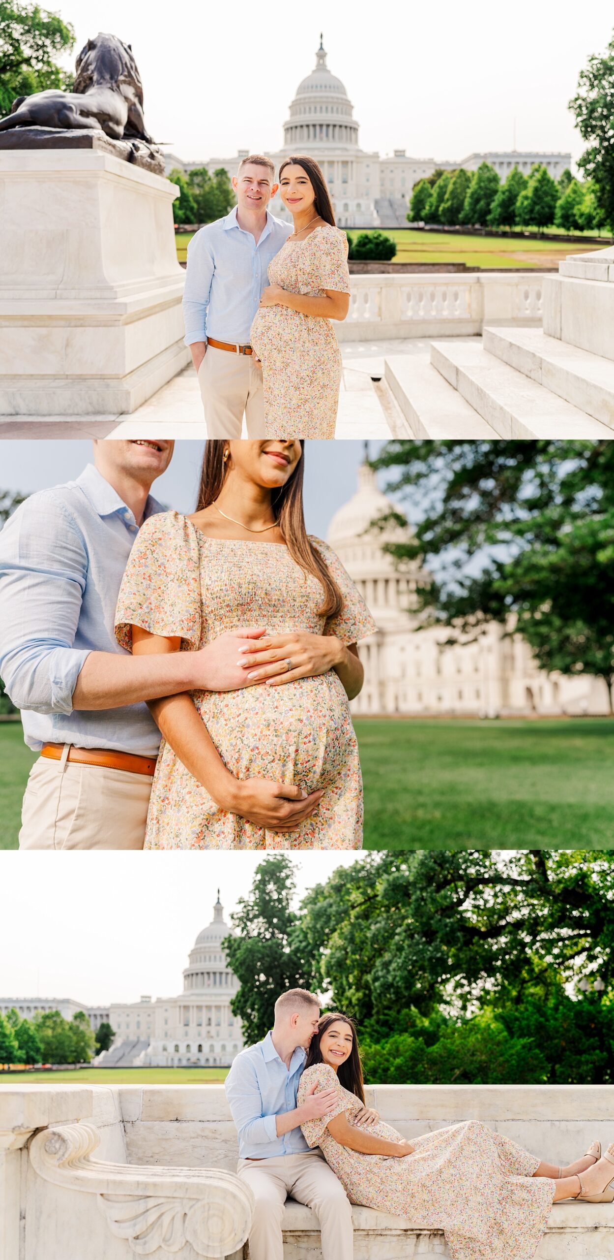 Maternity session in Washington D.C., U.S. Capitol | Melissa Sheridan Photography