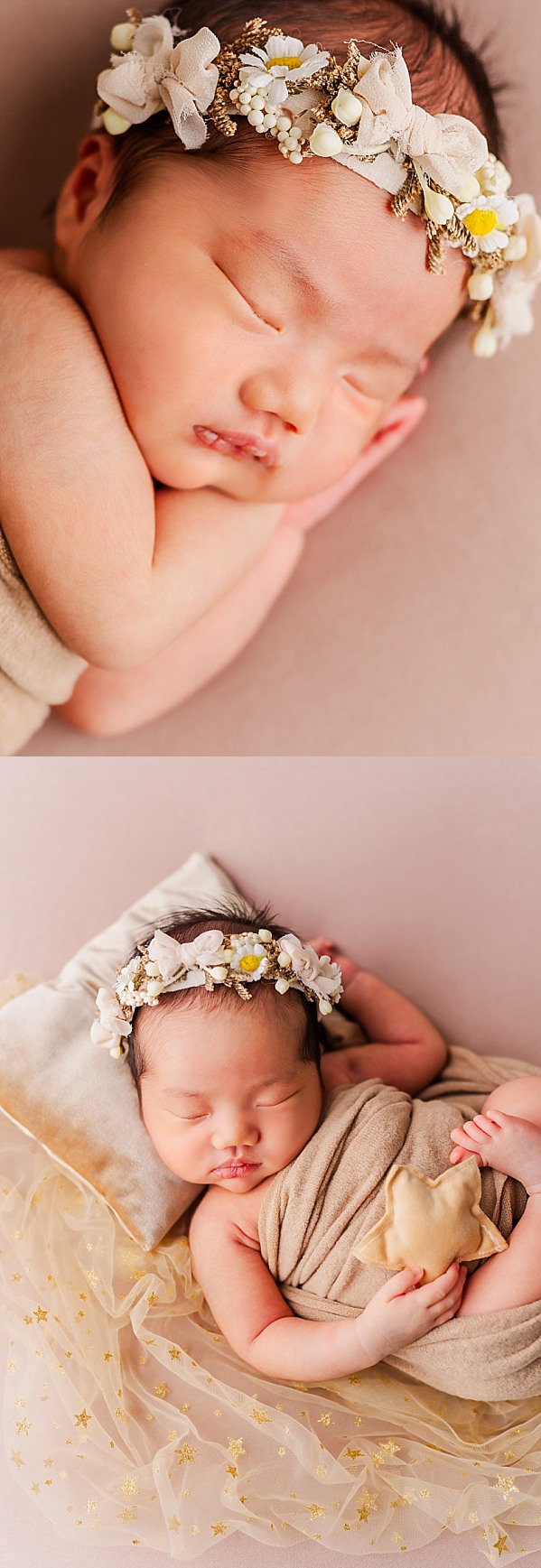 baby girl newborn photography inspiration | stars and flowers | Melissa Sheridan Photography