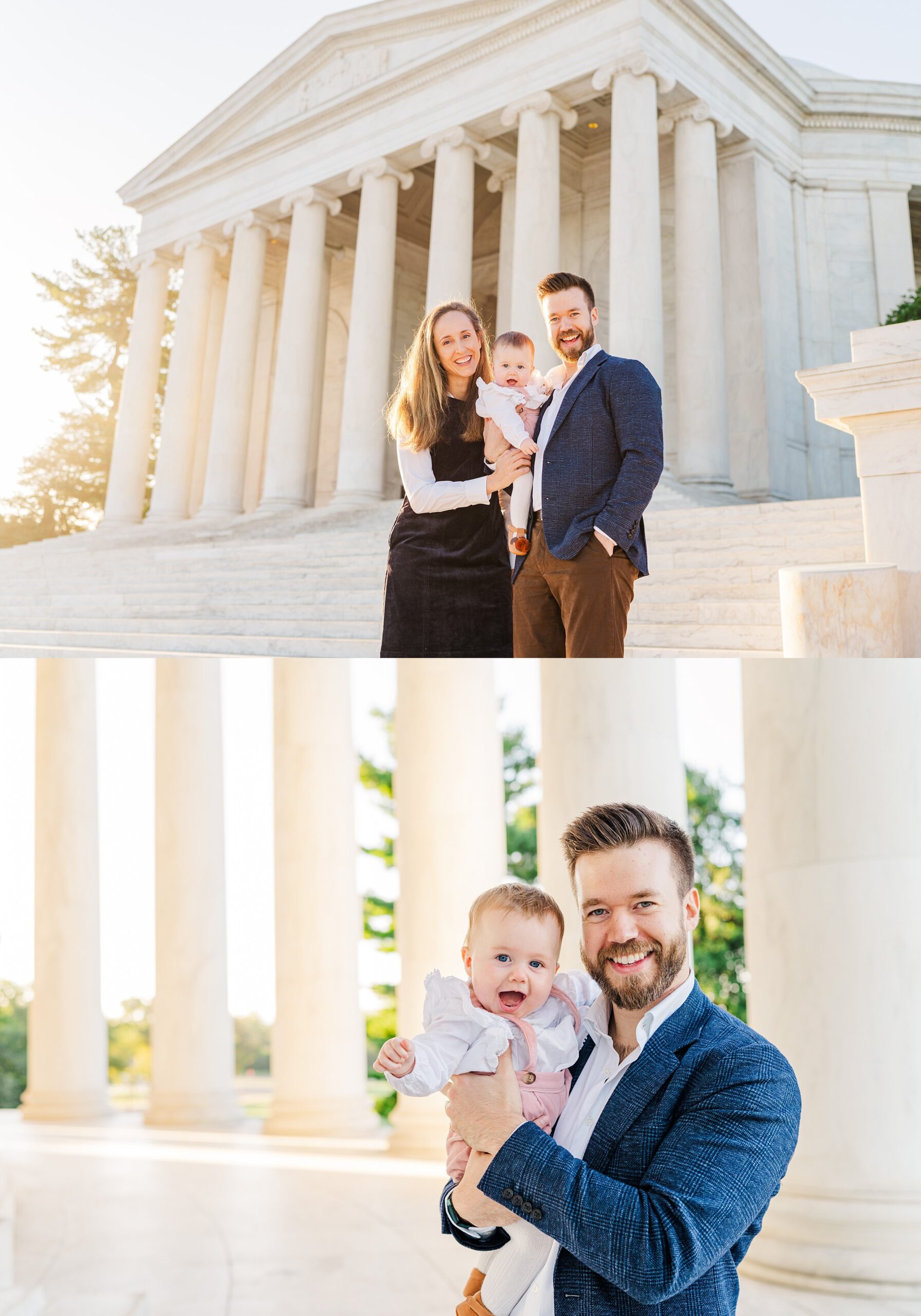 Jefferson Memorial Family Photos in Fall | Melissa Sheridan Photography