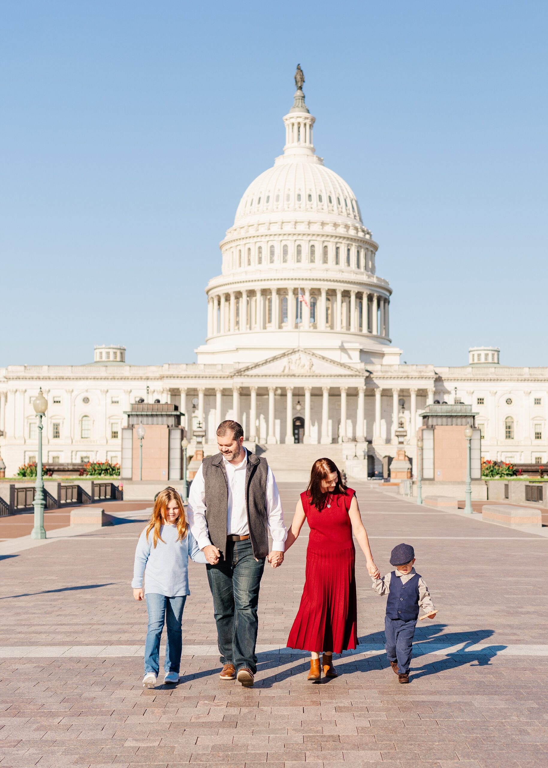 Family photos at the US Capitol, Washington DC | Melissa Sheridan Photography