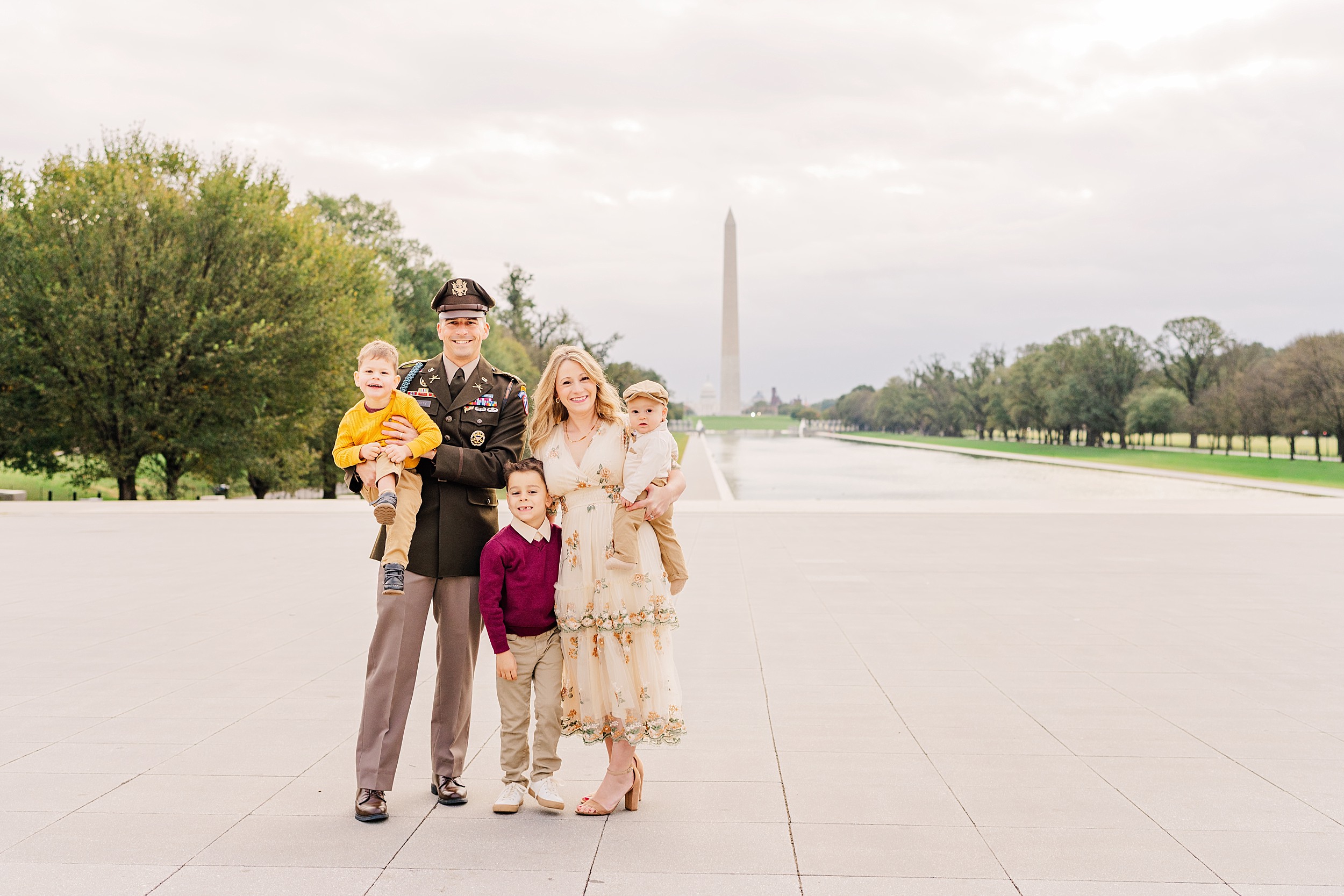 Family Photo session Lincoln Memorial Reflecting Pool | Melissa Sheridan Photography