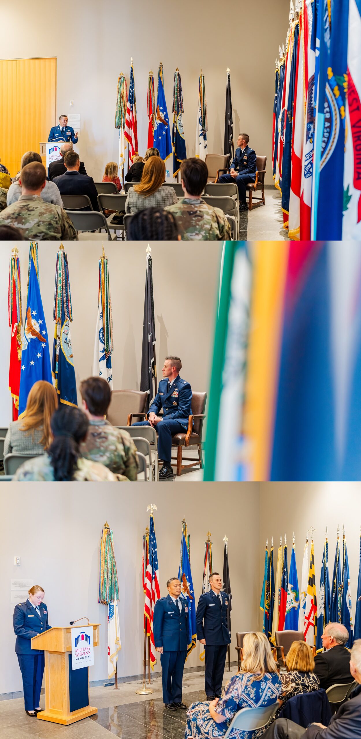 US Air Force Promotion Ceremony at Promotion Military Women's Memorial, Arlington National Cemetery | Melissa Sheridan Photography