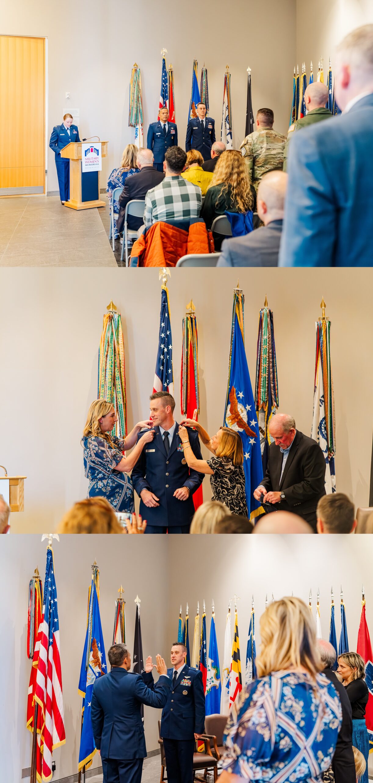 US Air Force Promotion Ceremony at Promotion Military Women's Memorial, Arlington National Cemetery | Melissa Sheridan Photography