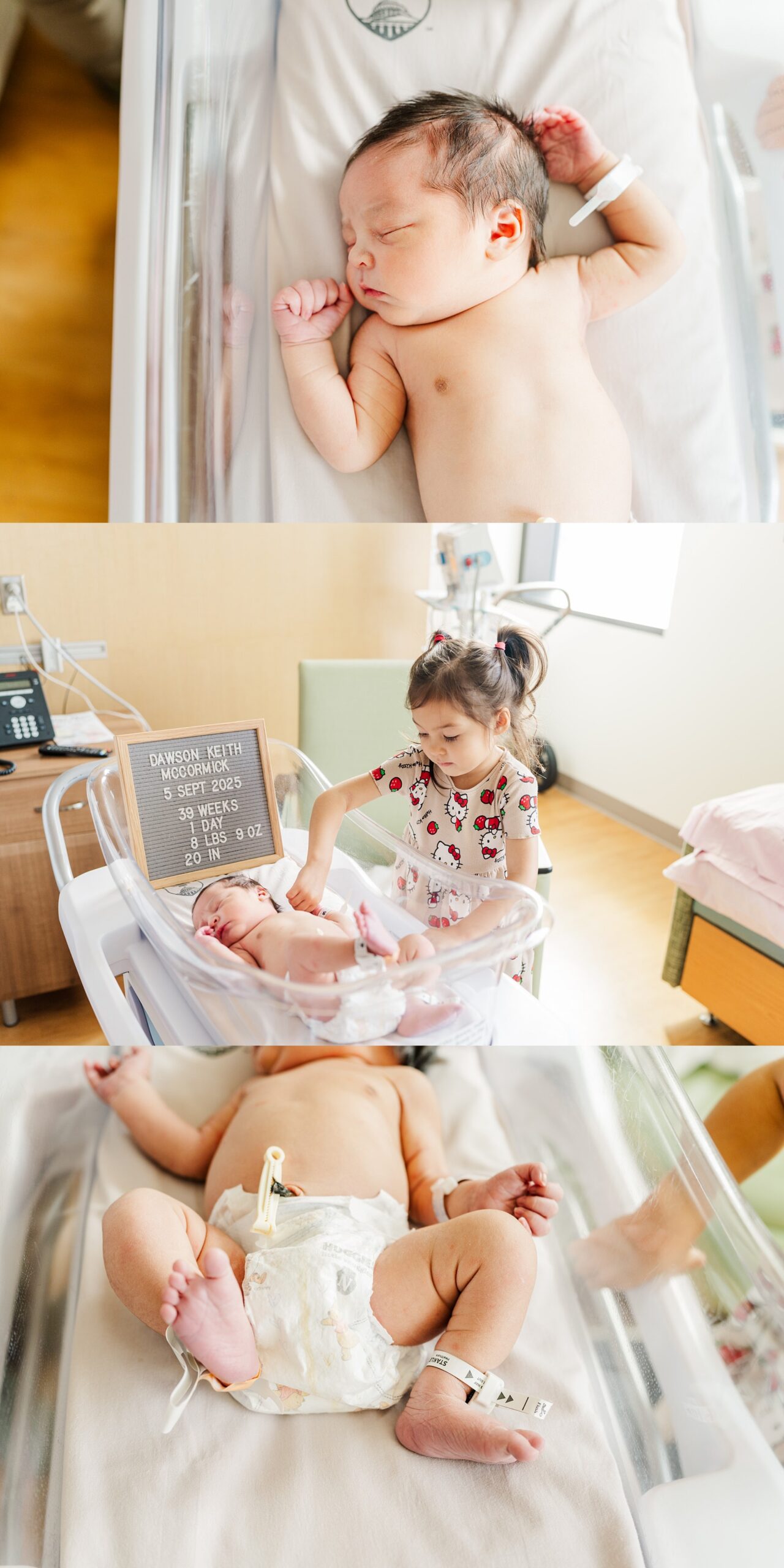 Fresh 48 session - details of baby boy and little sister meeting him 