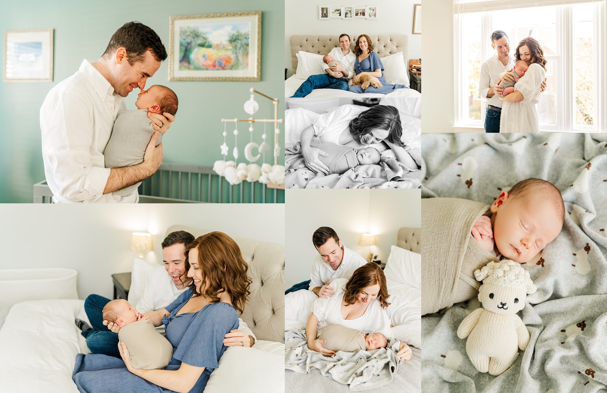 In-Home Lifestyle Newborn Session in Northern Virginia | Photos by Melissa Sheridan Photography