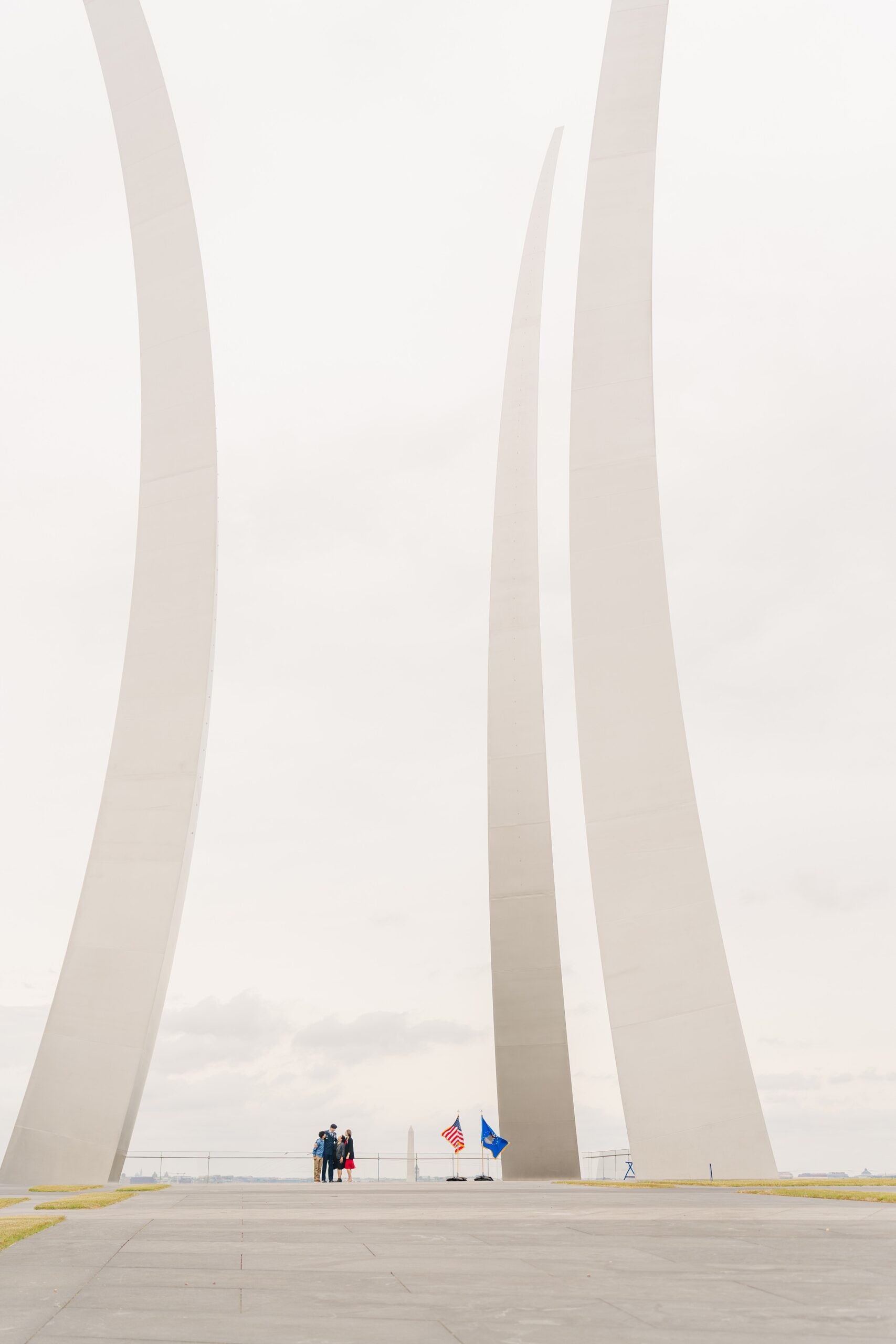 Wide shot of Air Force Memorial, Arlington, Virginia | Melissa Sheridan Photography