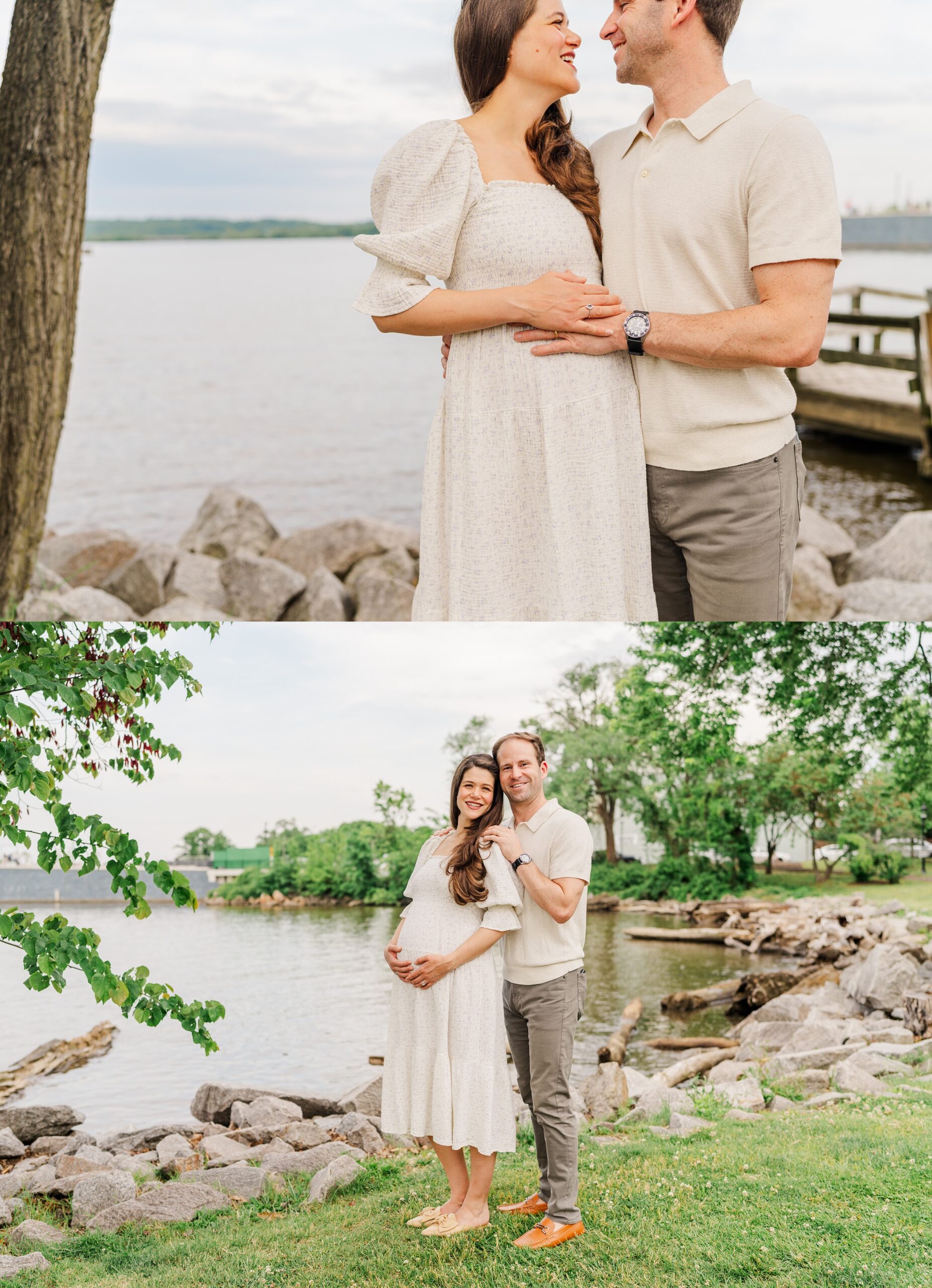 Waterfront maternity session in Old Town Alexandria | Melissa Sheridan Photography