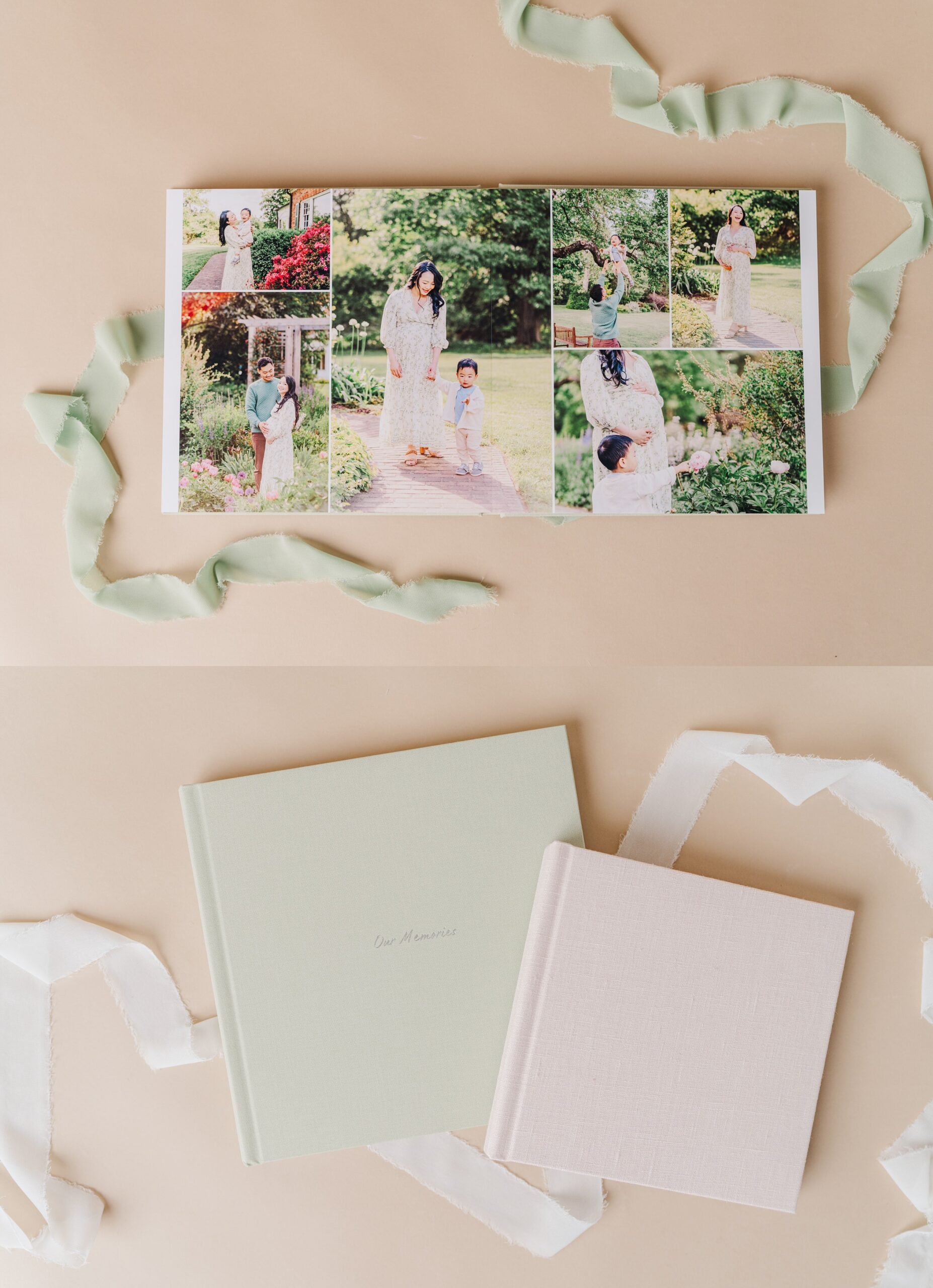 Heirloom Album Example from Melissa Sheridan, Northern Virginia Family Photographer